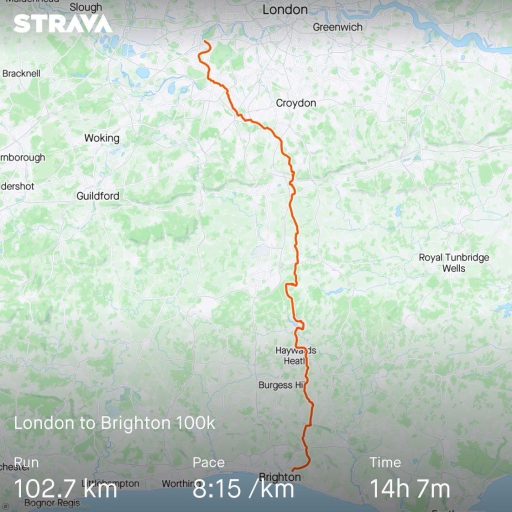London to Brighton&nbsp;100k